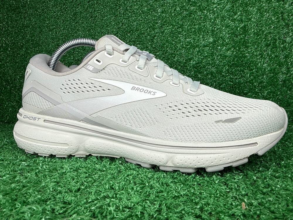 Brooks Ghost 15 Women’s 9 Gray White Athletic Running Walking Shoes Sneakers